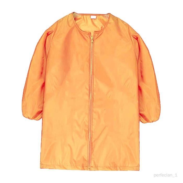 TAKONE Blouse Peinture Enfant 105-125 Cm – Imperméable, Fermeture Velcro, Motif Arc-en-Ciel, École