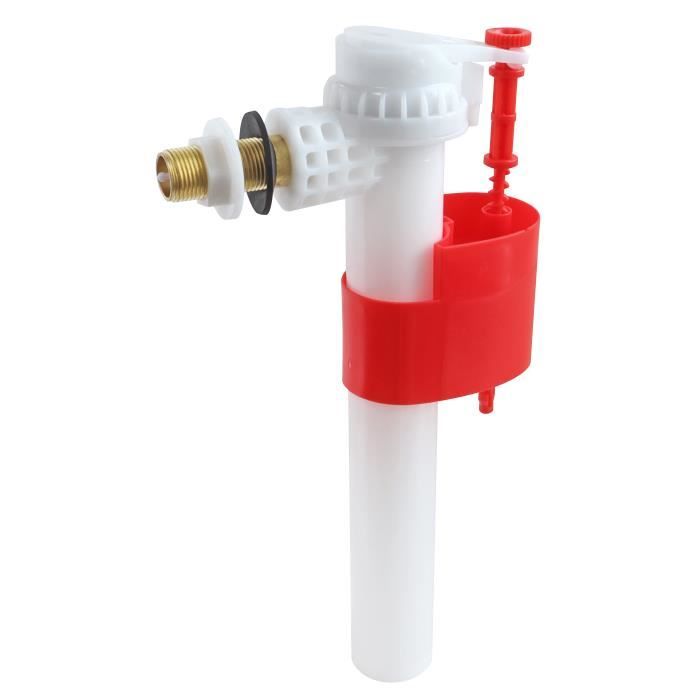 Wirquin 10724036 Chasse d'eau wc complète mécanisme wc double chasse MVB &  robinet flotteur à alimentation latérale F90, gris et rouge : :  Bricolage