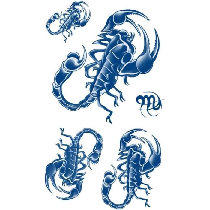 Pochoir Tatouage éphémère GOSH Motif Scorpion - Template Pour Body Art, Occasion Mais Fonctionnel