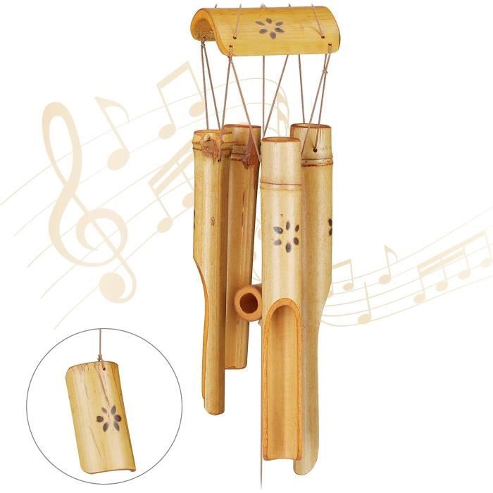 Carillon à Vent En Bambou Et Noix De Coco A218 - Jardin