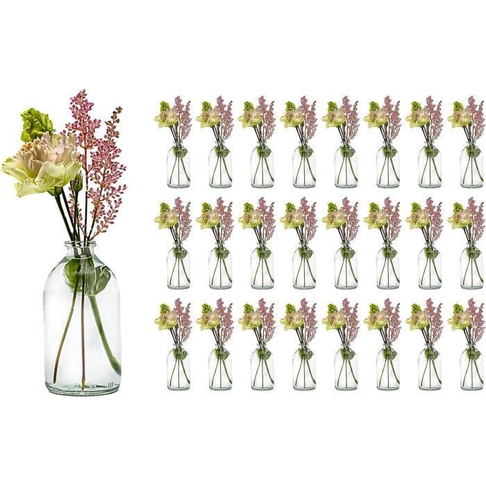 Lot De 24 Mini Bouteilles De Vin En Résine Pour Maison De Poupée - Décoration Miniature De Boissons (assortiment Aléatoire)