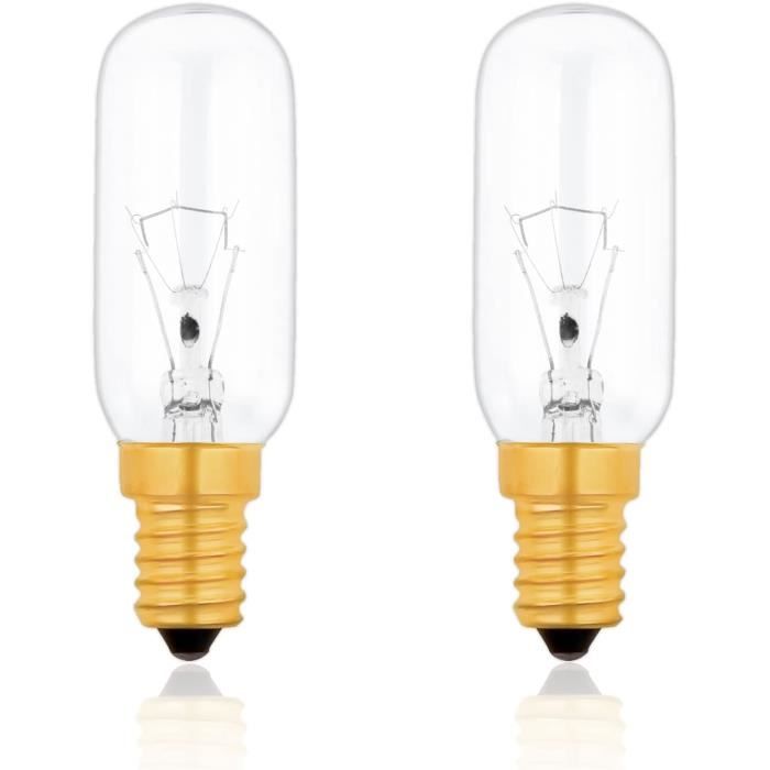 Ampoule Pour Hotte Aspirante E14 40W Dimmable, T25 230V Ampoule  Incandescence, Blanc Chaud 2700K, 350lm, pour Ventilateur[S514]