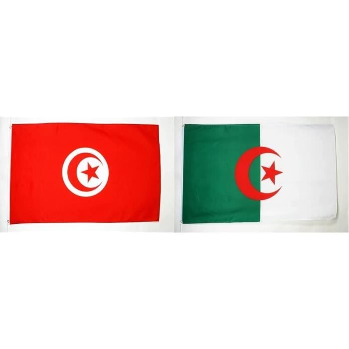 Drapeau de table Tunisie 21x14cm - tunisien Hau - Cdiscount Maison