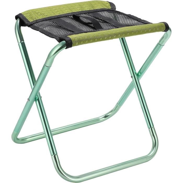 Tabouret De Camping Louenth Kiuiom Pliable Mini Chaise Portable – Jusqu'à 220 Lbs Avec Sac De Transport