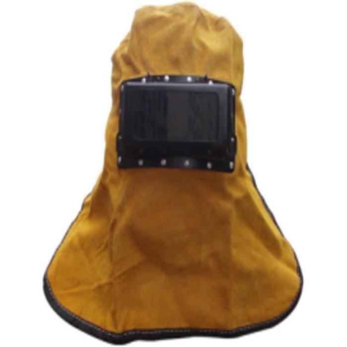 Masque De Protection En Cuir Pour Soudure - Isolation Chaleur/Sécurité - Neuf