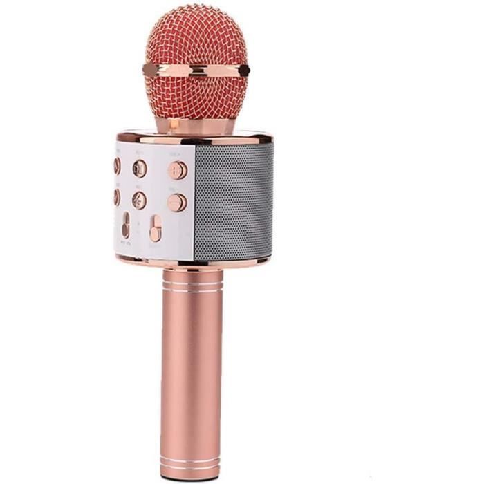 Microphone Karaoké Bluetooth, Micro Portable Karaoké Micro HautParleur