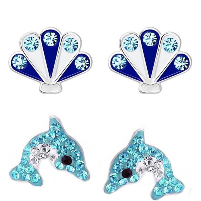BOBIJOO JEWELRY - Petite paire de boucles d'oreilles bébé Créoles enfant Fille 11mm Or Rose Diamants