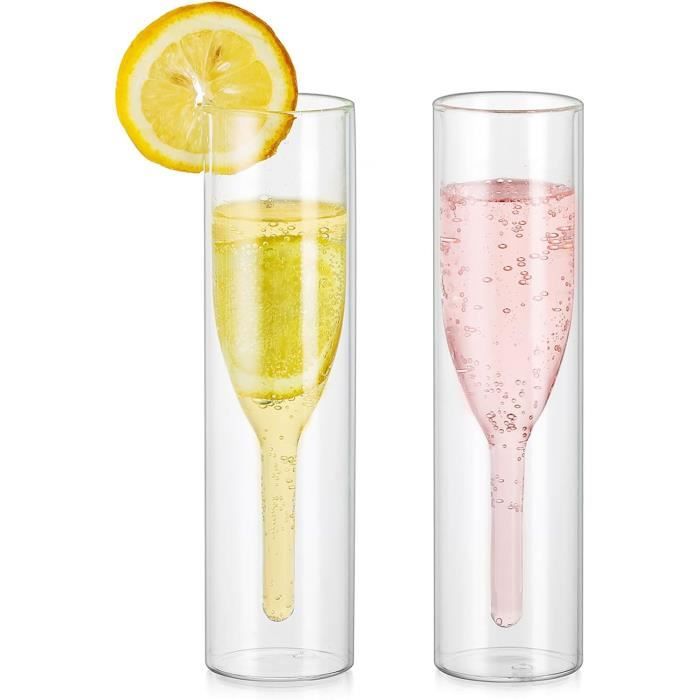 Moscow Mule Lot De 2 Flûtes à Champagne En Acier Inoxydable Incassables De 200 Ml 642420