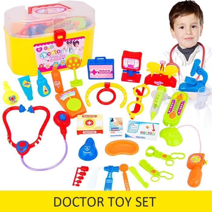 30 Pcs Bebe Jouets Docteur Jeu Sets Simulation Medecine Boite Stethoscope Iinjections Enfant Couleurs De Boite Aleatoires Cdiscount Jeux Jouets