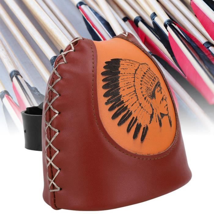 Carquois De Tir à L'arc MiOYOOW - Sac à Flèches Réglable (15,5 à 34 Pouces) - 20 Flèches - Porté Sur Le Dos Ou à La Taille