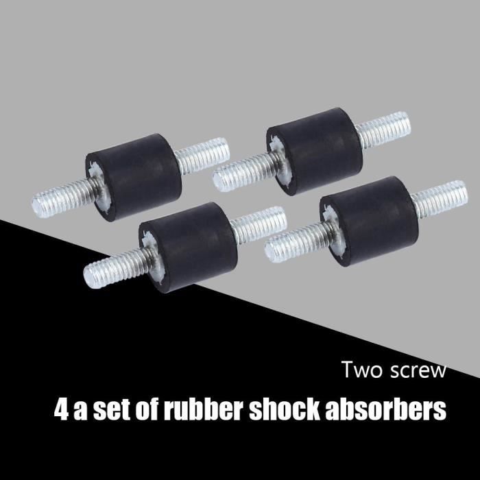 4 Amortisseurs En Caoutchouc M10 Pour Compresseur D'Air, Moteur, Pompe - Anti-Vibration 40x30mm