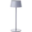 Lampe de table d'extérieur - BRILLIANT - PICCO - LED et solaire - Métal et plastique - 5 W - Gris dépoli-1