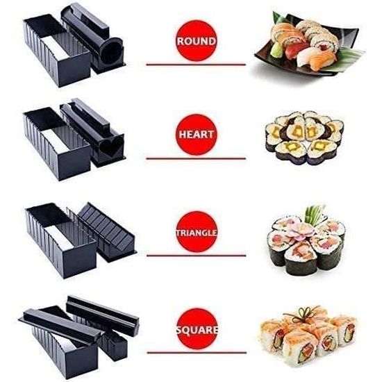 Kit de fabrication de sushi avec ensemble complet de 10 pièces en