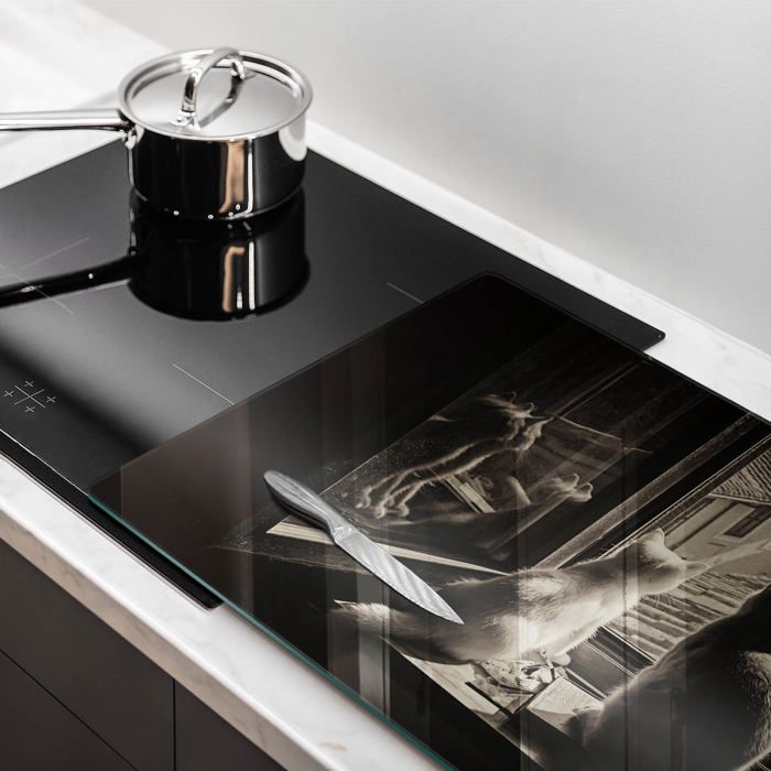 Kitchenville Planche à Découper 40×30 c en Verre Trepé – Plaque en