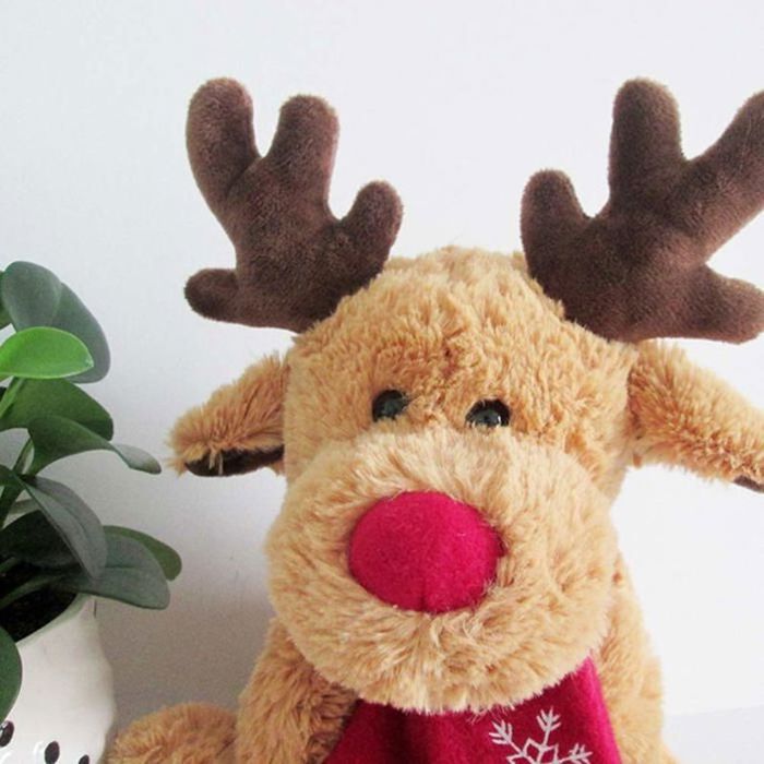 Peluche Renne Noël 30 Cm – Oreiller Cerf En Peluche Doux, Jouet Câlin Festif Pour Enfants & Adultes, Décoration Noël & Thanksgiving Cadeau Noël Adulte Enfant Peluche