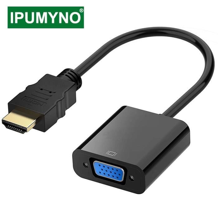 Non audio et d'alimentation - HDMI-Compatible vers VGA câble PS4 TV Box  Displayport PC Aux Audio convertisseu - Cdiscount Informatique
