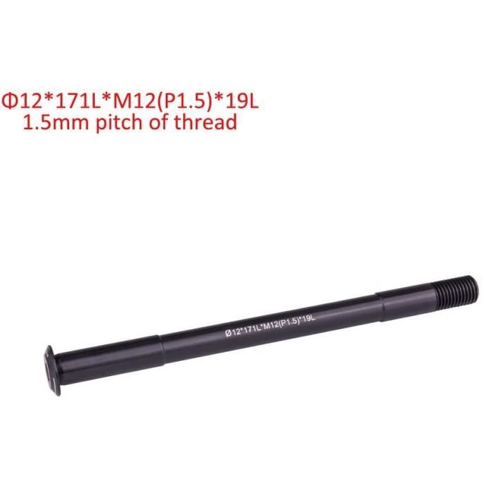 Axe De Roue VTT 12 Mm Traversant - Pour Moyeu Arrière, En Alliage Aluminium 7075, Différentes Longueurs Disponibles