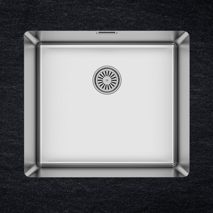 Suzon 5496 Evier inox sous-plan SUZON 1 bac 490x440 440x490 - Cdiscount Bricolage