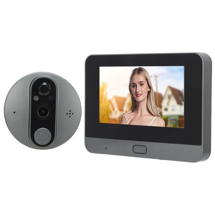 Judas De Porte Avec Caméra Et écran LCD HD 4,3 Pouces – Sonnette Vidéo, Sécurisez Votre Entrée