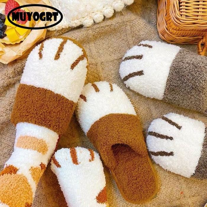 1 paire de pantoufles de velours corail en peluche d'hiver douces pour 1 paire de pantoufles de velours corail en peluche d'hiver douces pour