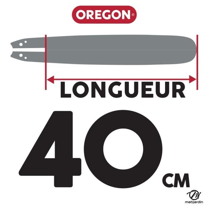 Guide tronçonneuse Oregon 45 cm - OREGON - 180SDEA041 DB Guard - 62  maillons - 1,3 mm - Cdiscount Jardin