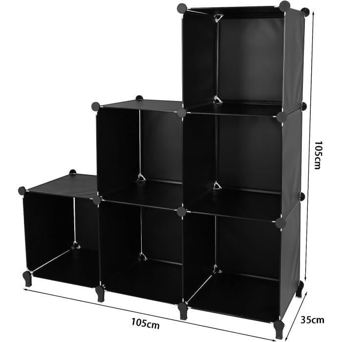 Cannoli Armoire Penderie Portable Modulaire 74x37x110cm Bleu - Rangement Plastique Pour Vêtements