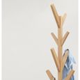 Cintre en bois massif CONFOZEN® porte-manteau de chambre à coucher 178 cm sur pied porte-vêtements de rangement à domicile-2