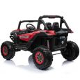 EROAD - Buggy STORM 2 places 4X4 Carbone Rouge 2 places - 12V - Roues gomme - MP3-2
