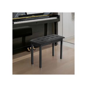 Banquette Piano A Hauteur Réglable Avec Coussin épais Et Doux Noir 65