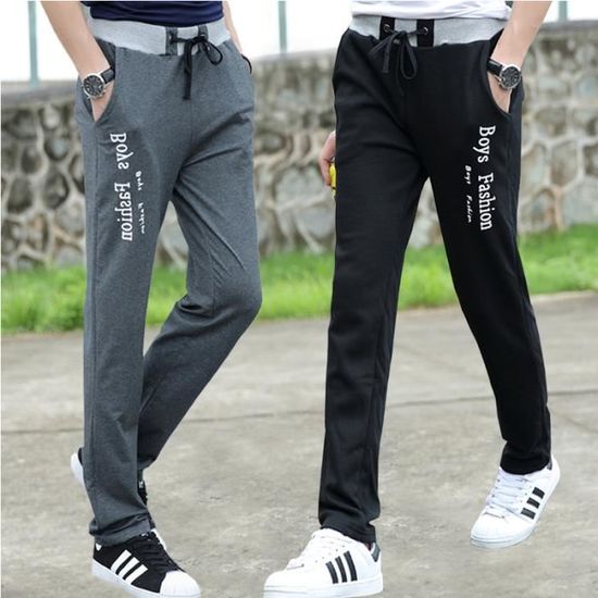 Pantalon De Jogging Homme Technicals - Taille M - Gris - Tissé Stretch