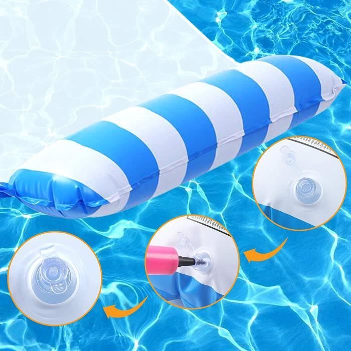 Lot De 2 Flotteurs Gonflables – Bâton Assis Et Bâton à Main – PVC, 80 Kg – Piscine, Lac, Plage