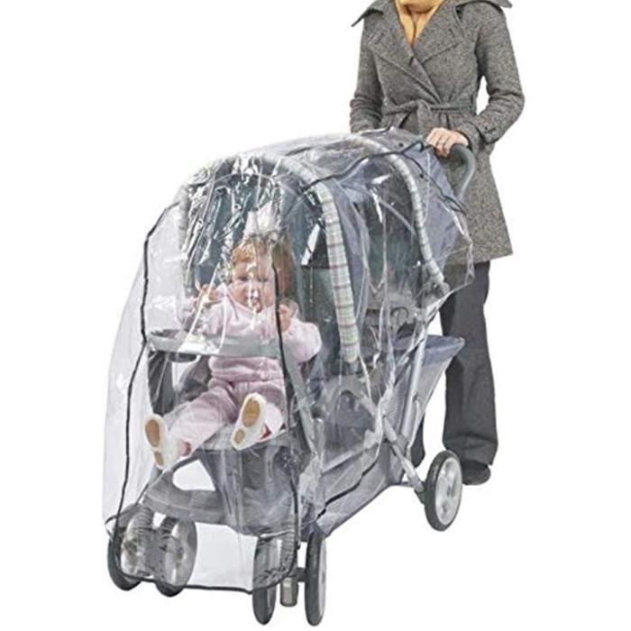 Housse Impermeable Housse De Pluie Poussette Double Graco Protege