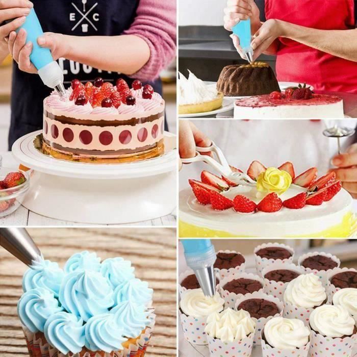 Kit Pâtisserie Professionnel 16 Pièces - Poches à Douille, Douilles Inox Et Support