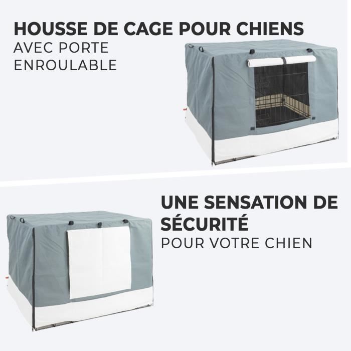 Housse de caisse pour chien personnalisée Collection Tweed neutre  Disponible en 5 tailles et 3 couleurs Housse de cage pour chiot -   Canada