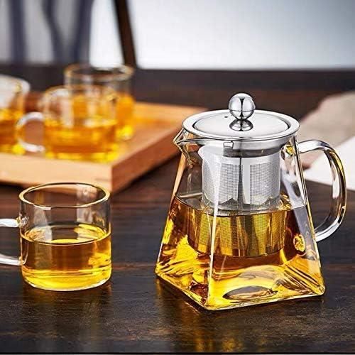 Théière En Verre Borosilicate 1300ml Avec Infuseur - Parfaite Pour Thé En Vrac Et Infusions - Résiste à La Chaleur