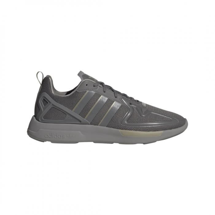 Basket adidas Originals ZX 2K FLUX Ref. FV9976. Couleur Gris. Details. Tige en textile. Logo emblematique Trefoil sur la
