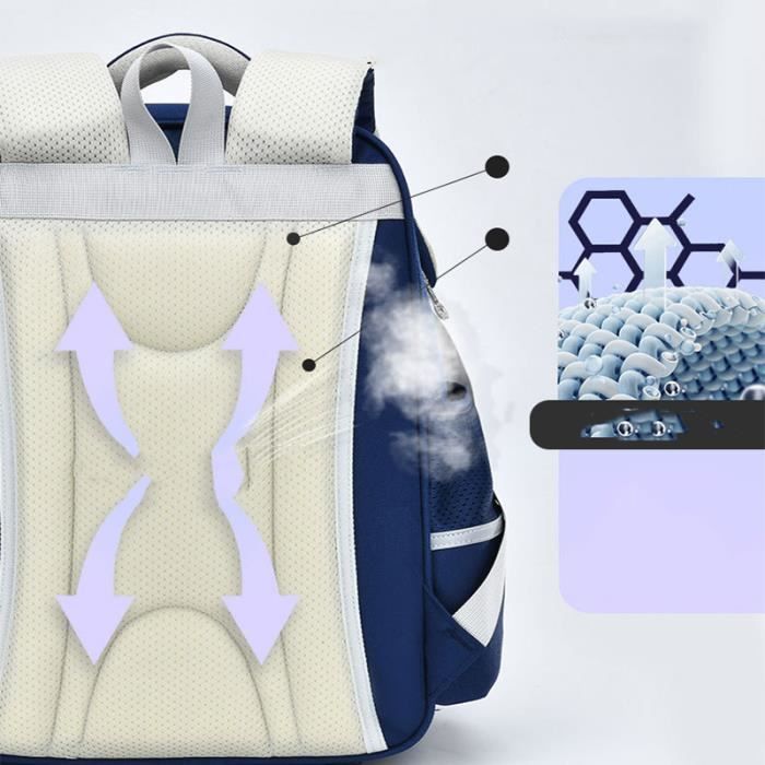 Cartable Garçon Primaire Jumpopack Sac École Imperméable Cadeau 8-14  Ans Léger Et Solide