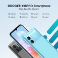 Smartphone Doogee X98 Pro - Android 12.0 - 4Go RAM+64Go ROM - Double caméra SONY® AI - Double carte - Bleu océan-3