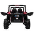 EROAD - Buggy STORM 2 places 4X4 Carbone Rouge 2 places - 12V - Roues gomme - MP3-3