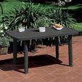 Table de jardin rectangulaire,table de salle à manger d'extérieur - Longueur 137 x Profondeur 85 x Hauteur 72 cm-3