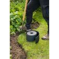 Bordure de jardin - NATURE - Noir - PE recyclé, épaisseur 3 mm - H7,5 cm x 10m - 10 Ancres noires - H19,5x 1,9x 1,8cm-3