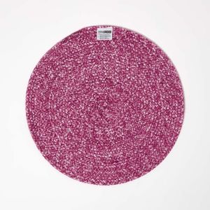 Lot de 4 sets de table en polyester noir et blanc à rayures 30,5 x 45,7 cm