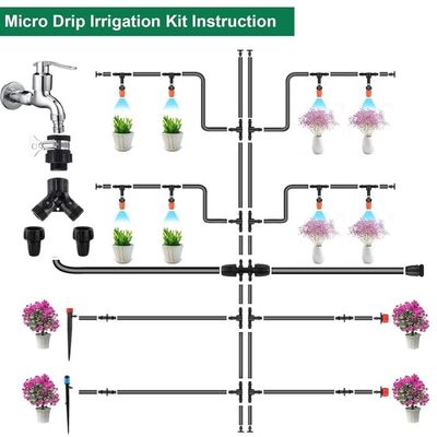 Kit Irrigation Goutte à Goutte Jardin 315 Pièces - 75m De Tuyaux - Économie D'Eau
