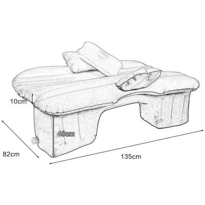 Matelas Gonflable Pour Coffre SUV – Compatible Peugeot 2008, 3008, 5008, Lit De Voiture 184x122x15 Cm, Pompe électrique Et Oreillers Inclus