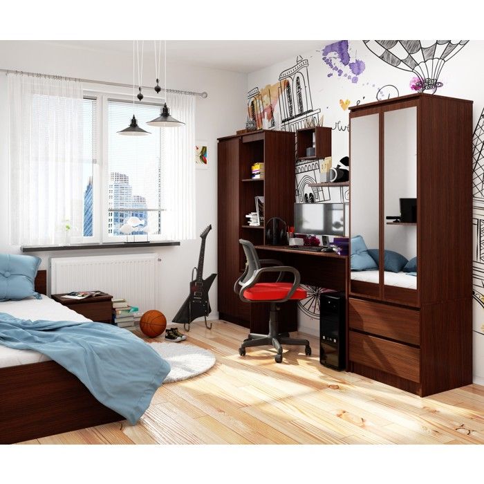 Bureau d'ordinateur AKORD B17 Wengé 120 cm