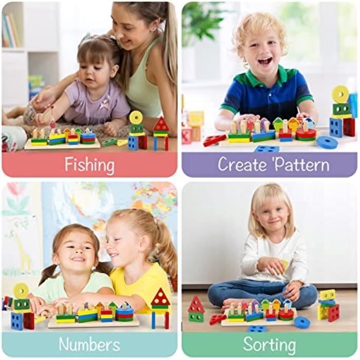 Achiyway Jeux Montessori Jouet enfant 1 2 3 4 ans Garcon Fille – TECIN  HOLDING