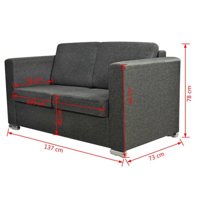 Canapé En Velours VidaXL 4 Places - Design Moderne Minimaliste - Dimensions 250x188x76 Cm - Assemblage Nécessaire