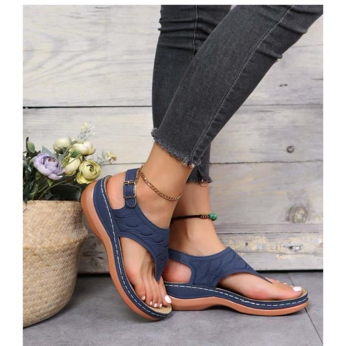 Sandales top talons bas