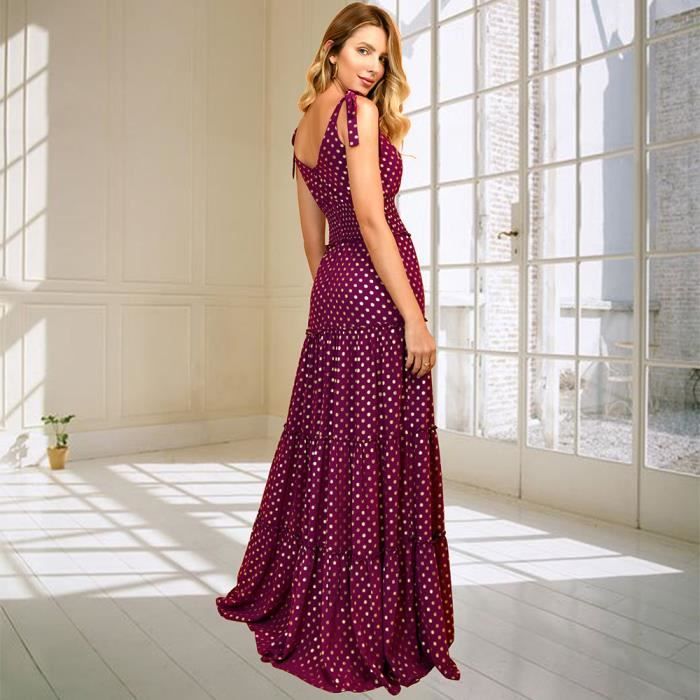 Robe dos on sale col v