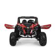 EROAD - Buggy STORM 2 places 4X4 Carbone Rouge 2 places - 12V - Roues gomme - MP3-4